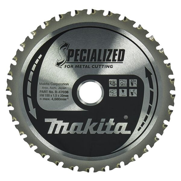 makita Kreissägeblatt »B-47036 SPECIALIZED« silber Image