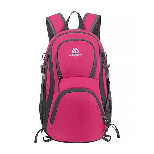 Per uomo Per donna Zaino Zaino scolastico Zaino da viaggio Scuola All'aperto Quotidiano Tinta unica Tessuto Oxford Nylon Grande Capacità Impermeabile Leggero Cerniera azzurro cielo Nero Azzurro cielo