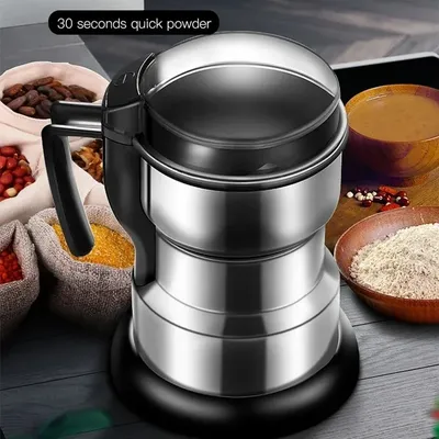 Portable Coffee Grinder Electric Multipurpose Grinder Automatic Spices Mill Household Stainless