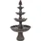 Grand Courtyard 80-Inch 4-Tier Outdoor Water Fountain - Large Outdoor Water Feature for Garden,