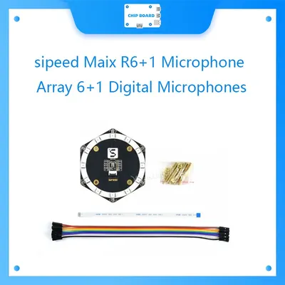 sipeed Maix R6+1 Microphone Array 6+1 Digital Microphones and 12 RGB LEDs Compatible with Maix AIoT