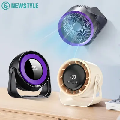 3-in-1 Multifunctional Home Desktop Fan No-Punch Wall Mount Fan Outdoor Camping Ceiling Fan Quiet