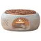 Ceramic Teapot Warmer Holder Base Tea Warmer Insulation Base Tea Coffee Water Warmer Candle Heating