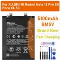 EOBATACC Nuova Batteria Originale al 100% BM5V Per REDMI NOTE 13 Pro/Poco X6 5G/REDMI NOTE 13 PRO 5G Batterie + Strumenti