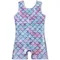 Bambini Shiny Spandex ginnastica body danza classica costumi tute metalliche ragazze senza maniche