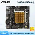 Scheda madre ASUS Mini ITX J1800-K DDR CPU dual-core J1800 integrata Supporta HDMI con schermatura I/O e cavo SATA