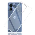Per Motorola Edge 40 Custodia trasparente antiurto Cover morbida in silicone Funda per Moto Edge 40