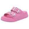 Pantolette RIEKER, Damen, Gr. M (38/39), pink, Synthetik, unifarben, sportlich, Schuhe, Plateau, Sommerschuh, Schlappen in Weite G (=weit), Topseller