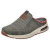 Clog RIEKER, Herren, Gr. 45, grün (khaki, braun), Textil, Lederimitat, meliert, sportlich, Schuhe, Sommerschuh, Strandschuh, Hausschuh mit seitlichen Stretcheinsätzen