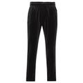 Jerseyhose TRIGEMA "TRIGEMA Nicki Hose mit praktischen Eingrifftaschen", Damen, Gr. XXXL, US-Größen, schwarz, 80% Baumwolle, 20% Polyester, Basic, Hosen