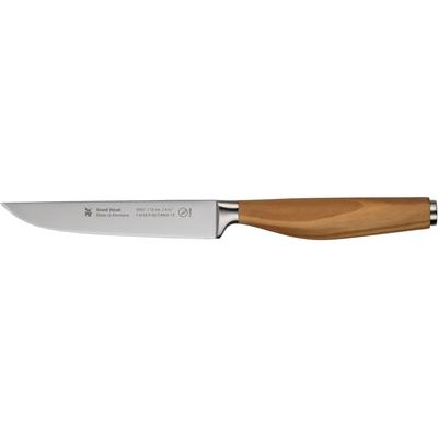 Zubereitungsmesser WMF "Grand Wood", edelstahl, braun, Gesamtlänge 24cm Klingenlänge 12cm, Spezialklingenstahl, Kochmesser, 12 cm, Olivenholzgriff, handgeschmiedeter Spezialklingenstahl