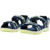 Sandale JACK WOLFSKIN "2 IN 1 SANDAL K", Gr. 31, blau (evening sky), Synthetik, Textil, sportlich, Schuhe