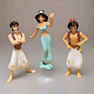 Disney Toys | Aladdin & Jasmine Disney Figures Appx 3.5" Pvc Toys Mcdonald's Action Figure | Color: Tan | Size: Osg