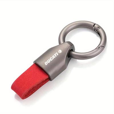 TEMU Motorcycle Keychain, Pu Leather Key Ring With Metal Hardware, Compatible With Scrambler 800, Monster 821/696/795/797, Multistrada 950/1100/1260/1200 Models – Elegant Accessory For Bike Keys Image