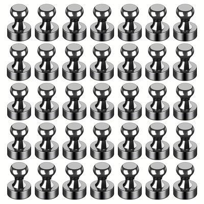 TEMU 35 Convenient Metal Magnetic Push Pins, Suitable For Iron Surfaces Such As Refrigerators, Whiteboards, Home, Office, Garage Image