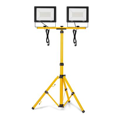 TEMU Led Construction Spotlight 100w/200w Spotlight Floodlight Cold White/warm White With Tripod Outdoor Spotlight Work Light Construction Spotlight Ip66 Image