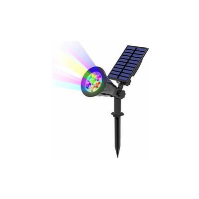 Jalleria - 7 LED-Solarleuchte, 2 Packungen, Solarstrahler mit 7 Farbwechsel, für den Außenbereich, Image