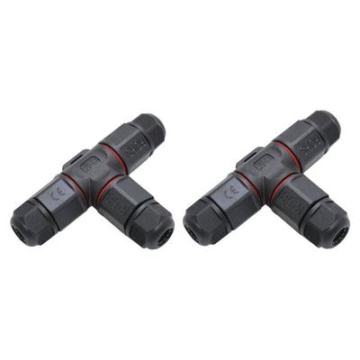 Dolaso - 2er-Pack wasserdichte IP68-Typ-T-Anschlussdose zum Anschließen von Kabeln, die Image