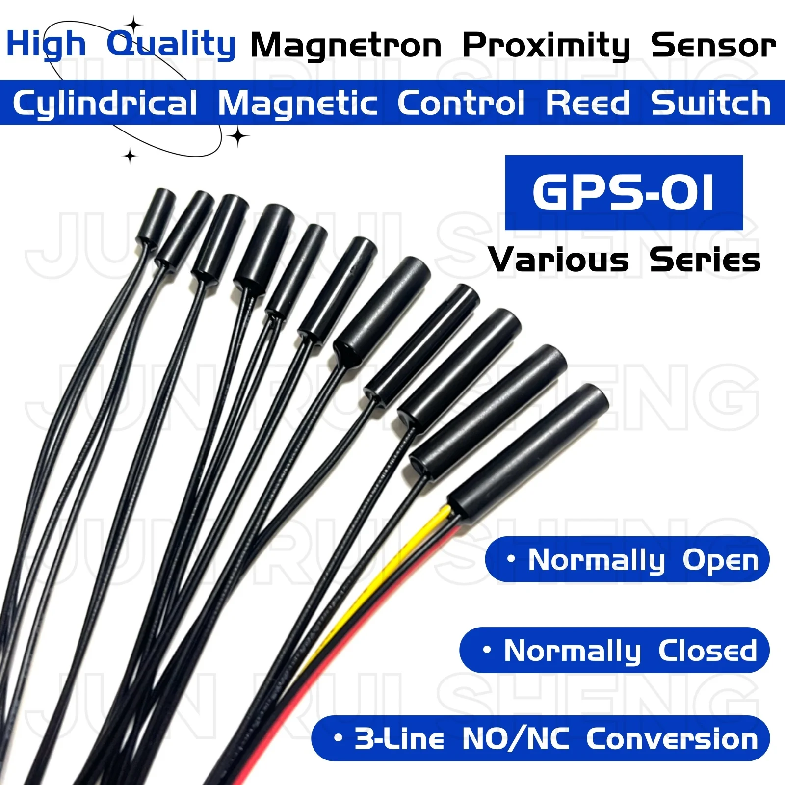 5PCS GPS-01 Magnetische Reed Schalter 10MM 15MM 18MM 20MM 25MM 30MM 38MM Normalerweise Offen/Geschlossen NO/NC GPS 01 Magnetron Näherungssensor Image