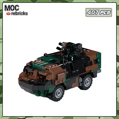 Militärische Serie vab T20-13 Armee Waffen Bausteine gepanzerte Soldaten Träger Kriegs modell fort Image