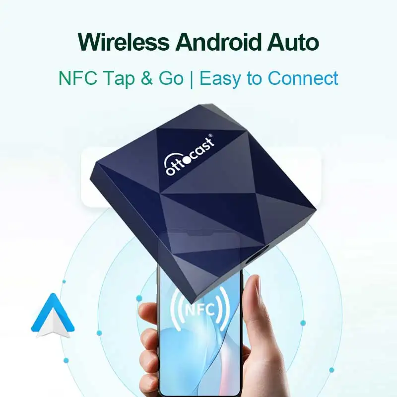 A2Air Wireless Android Auto Adapter für OEM Wired Android Auto Car für NFC Fast Connect Keep OEM Controls Play And Play Image