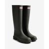 Gummistiefel HUNTER "DOWNPOUR TALL BOOT", Gr. 42, grün (schwarz olive), Synthetik, sportlich, Schuhe