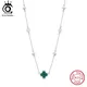 ORSA JEWELS Nuovo ciondolo fiore a quattro foglie Collana in argento sterling 925 Gioielli per feste