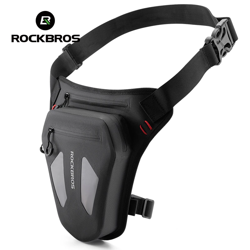 ROCKBROS-Sac de jambe de cyclisme de moto, sacs de taille à bandoulière Casting, sac GT extérieur, équipement de moto étanche réglable