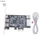 4 Ports 1394A Expansion Card PCI-E 1X to IEEE 1394 DV Video Adapter 1x 4Pin 3x 6Pin 1394 Controller