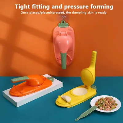 2 In1 Dumpling Maker DIY Kit Wrapper Presser Manual Labor-Saving Ravioli Empanadas Dough Skin Molder