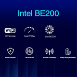 WiFi 7 PCI-E WiFi Card BE200 BE200HMW 8774Mbps 2.4G/5G/6Ghz for Bluetooth 5.4 802.11BE Network Adapter Internal Antenna