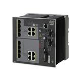 Cisco Industrial Ethernet 4000 Series - Switch - managed - 4 x combo SFP + 4 x combo Gigabit SFP - DIN rail mountable - DC power - TAA Compliant
