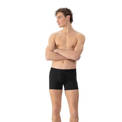 Boxershorts MEY "SERIE SOFTBALL", Herren, Gr. 6 (L), schwarz, Obermaterial: 57% Baumwolle, 38% Polyester, 5% Elasthan, körpernah, Unterhosen, Klassischer Sitz, kurzes Bein Image