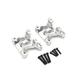 PLOQAZEH RC Car Repair Kit For SCY 16101 16102 16103 16104 16106 16201 For For JJRC Q117 1/16 RC Car Spare Parts Metal Upgraded Rear And Rear Shock Absorbers(Silver)