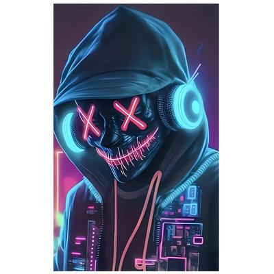 "TEMU Modern Gamer Canvas Wall Art - Frameless 12x18" Poster With Abstract Dj Design & Letter Print For Gaming Room, Home Office, Bedroom Decor, High-quality, Room Decor" Image