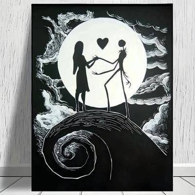 TEMU 1pc Canvas Printing Decorative Painting, Poster, Wall Decoration Art, Suitable For Classrooms, Offices, Living Rooms, And Bedrooms, Valentine's Day Easter Ramadan Fbh0102a Image