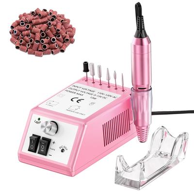 TEMU 30, 000rpm Efile Nail Drill, Electric Nail File With 106pcs Sanding Bands And Nail Drill Bits Pedicure Manicure Tools For Acrylic Nails, Thick Nails For Nail For Home And Salon Use Image