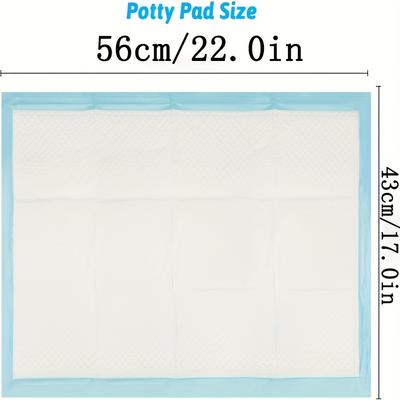 TEMU Pet Strong Absorbent Cage Pad, Disposable Dog Training Pad, Suitable For Guinea Pigs, Hamsters, Rabbits And All Small Animals, Small Animal Urine Pad, 10pcs Blue Small Animal Pet Products Image