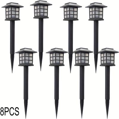 TEMU 12/10/6/4/2pcs Solar Bulb Lawn Lamp, With High Brightness Light Bulbs, Auto Work, -, For Garden, Landscape, Path, Yard, Patio, Driveway(warm White) Image