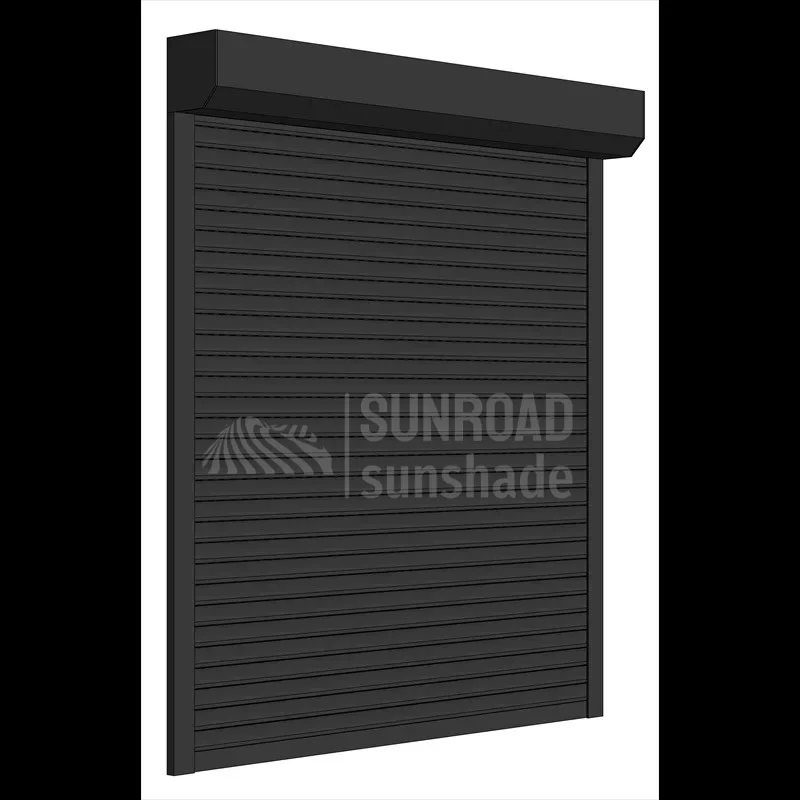 Maßgeschneiderter automatischer Rolling Shutter von Sunroad – Aluminium Hurricane & Storm Security Shutter für Fenster und Türen Image