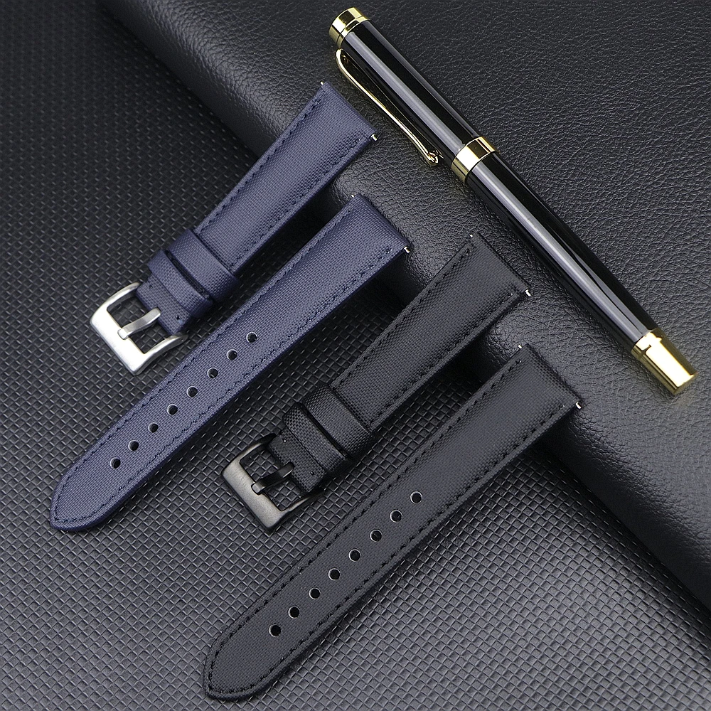 Premium Segeltuch armband wasserdichtes Uhren armband 18mm 19mm 20mm 22mm Stoff Schnell verschluss armband für Smartwatch Image