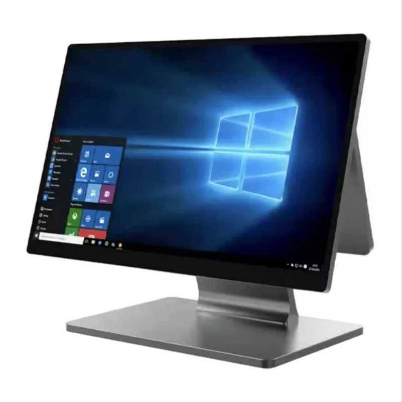NEU 1366 * 768 Auflösung 15,6 Zoll Touchscreen Desktop Pos Terminal Registrierkasse Pos System All in One Windows 10 Image