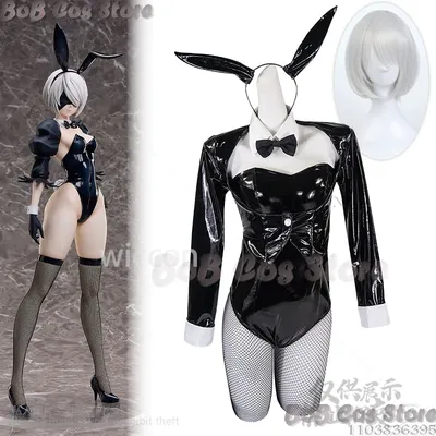 Spiel Nieer Cosplay Yorha 2B Sexy Overall Original Cutecore Bunny Mädchen Body Elastische Wäsche Image