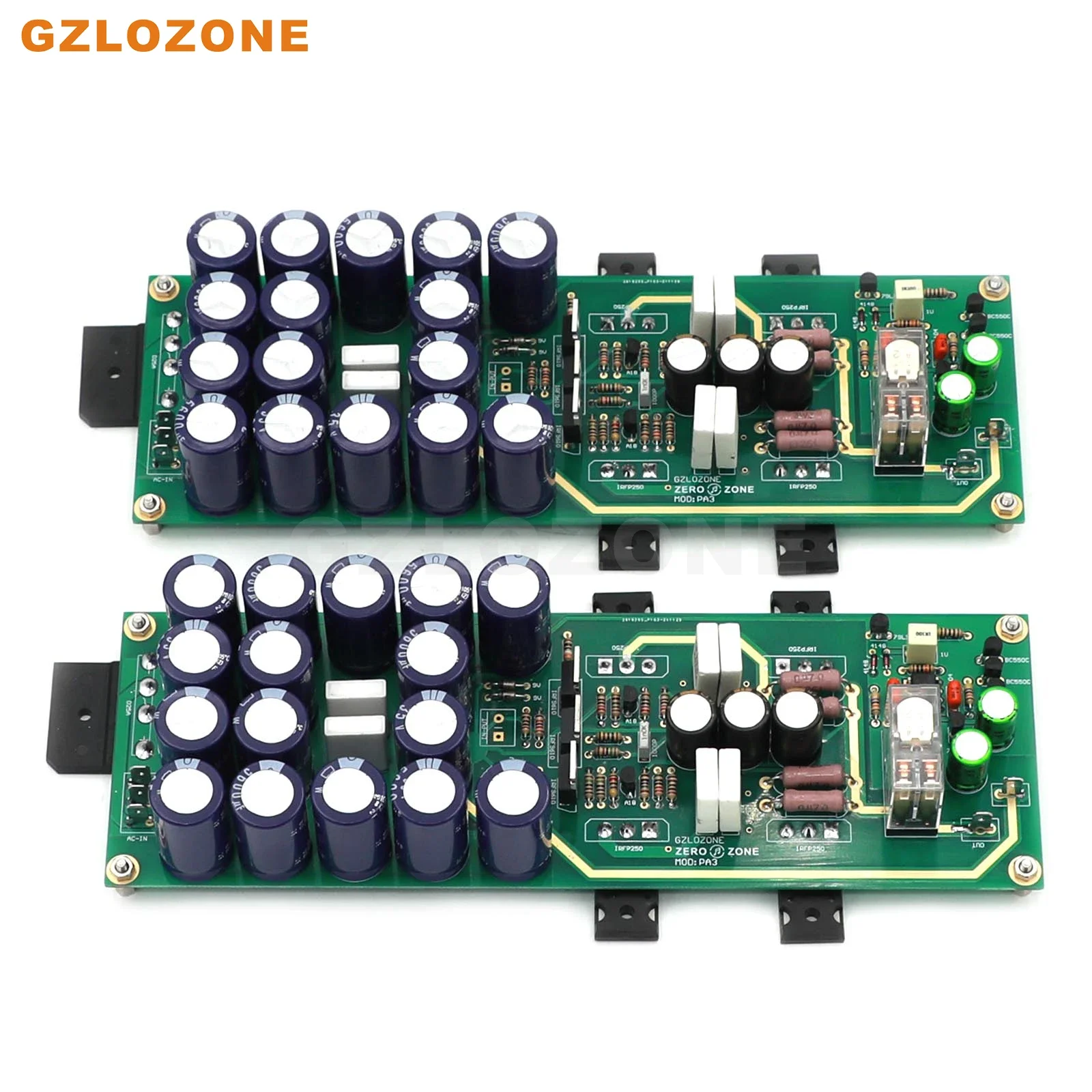 GZLOZONE PA3 Leistungsverstärker-Kit Stereo Single-Ended Class A Amp Board Base On PASS A3 30W+30W Image