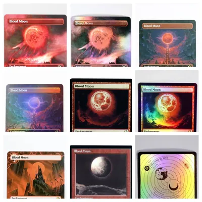 Blood Moon holo/Foil TCG Magische Proxy-Karten, Spielqualität, Proxy, Sammelbrett, Spiel, Image