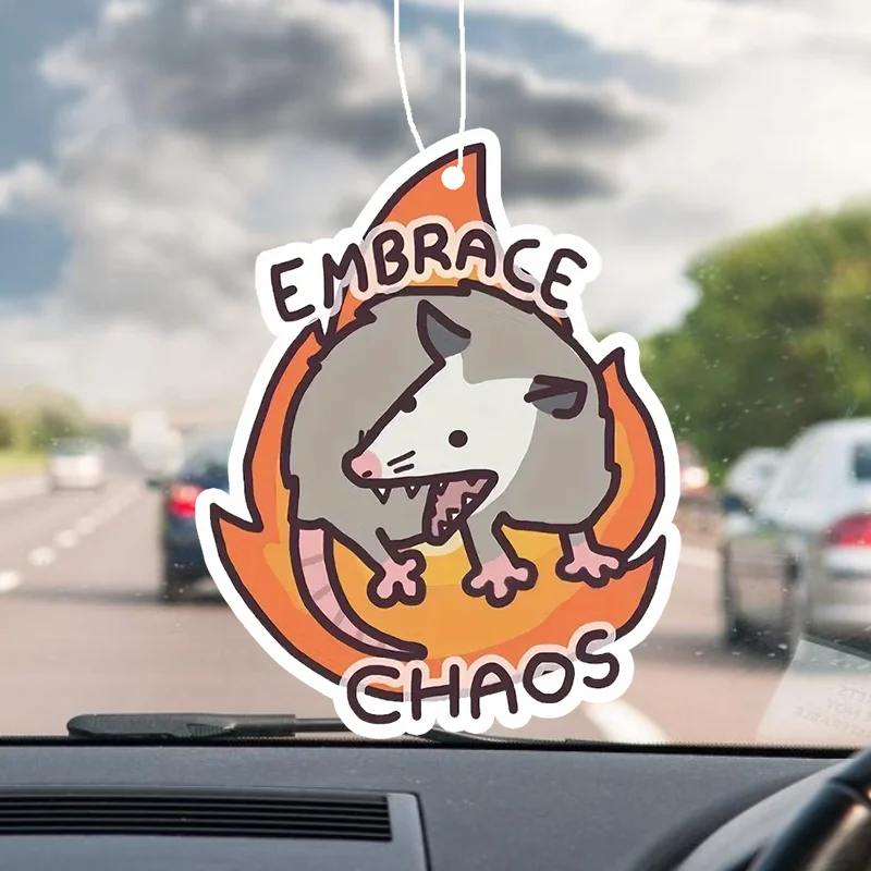 1pc Spaß Auto Aromatherapie Auto Duft Parfüm Auto Lufterfrischer Spiegel Auto Innen Zubehör Anhänger Outlet Parfüm Image