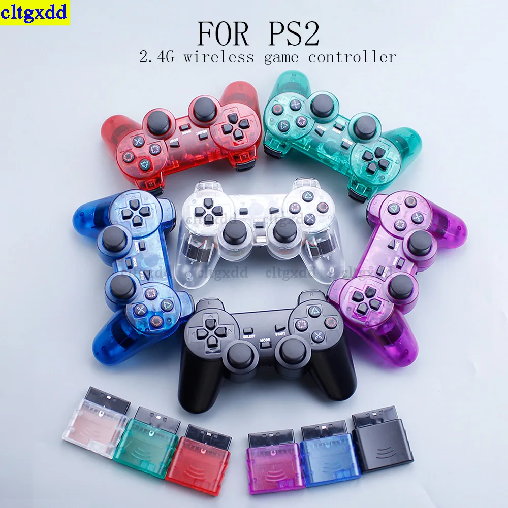cltgxdd1 Set FÜR PS2 Host Wireless Game Controller 2,4G Dual Vibration stoßfest Game Controller USB PC Game Controller Image