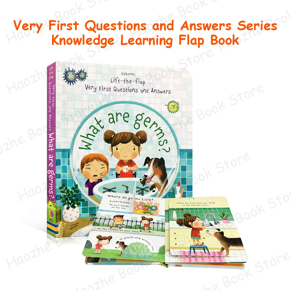 Was sind Keime Usborne Lift the Flap Aktivitätsbuch Montessori Wissen Lernen für Kindergarten Vorschulkinder Lesen Image