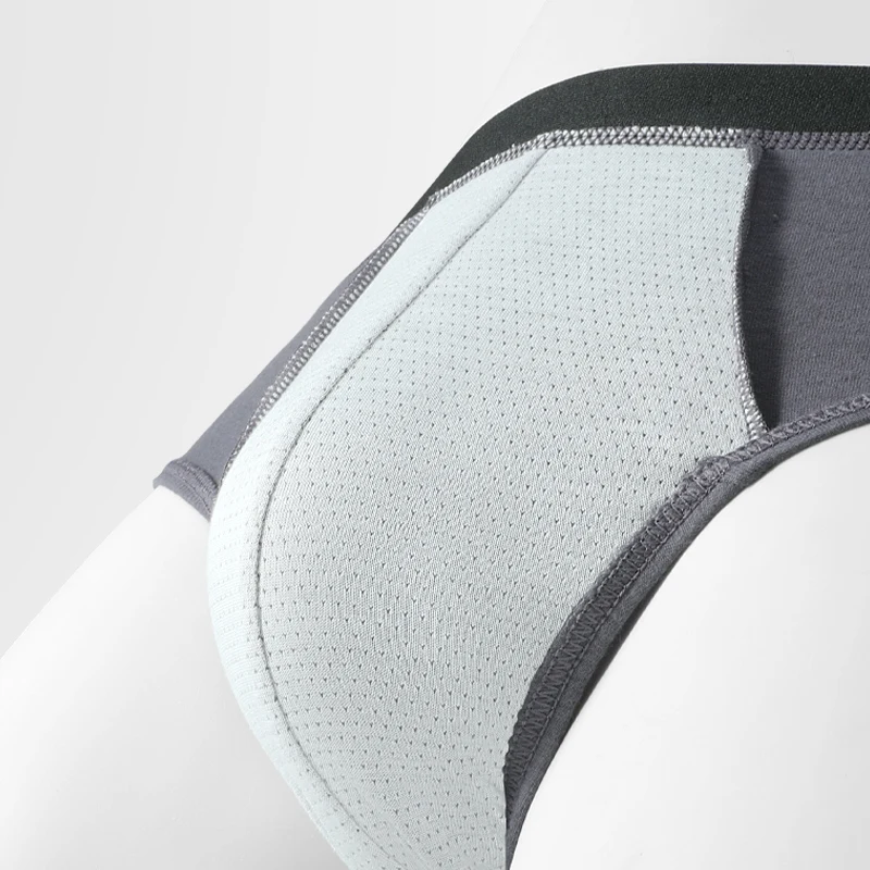 3 Stück Herren-Unterhosen aus reiner Baumwolle, kurze Herren-Unterhosen, sommerdünne, atmungsaktive Sohlen aus reiner Baumwolle, sexy Hosenbündchen, Herren-Tri Image