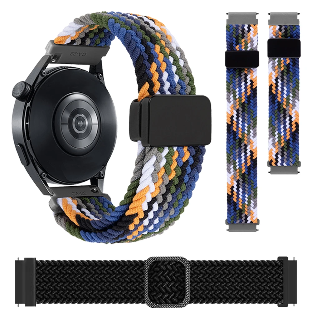 20 mm 22 mm Magnetschnallenarmband für POLAR Ignite 3 2 Band für VANTAGE V3 M2 M / UNITE/GRIT X Pro Titan/Pacer Nylon-Schlaufenarmband Image